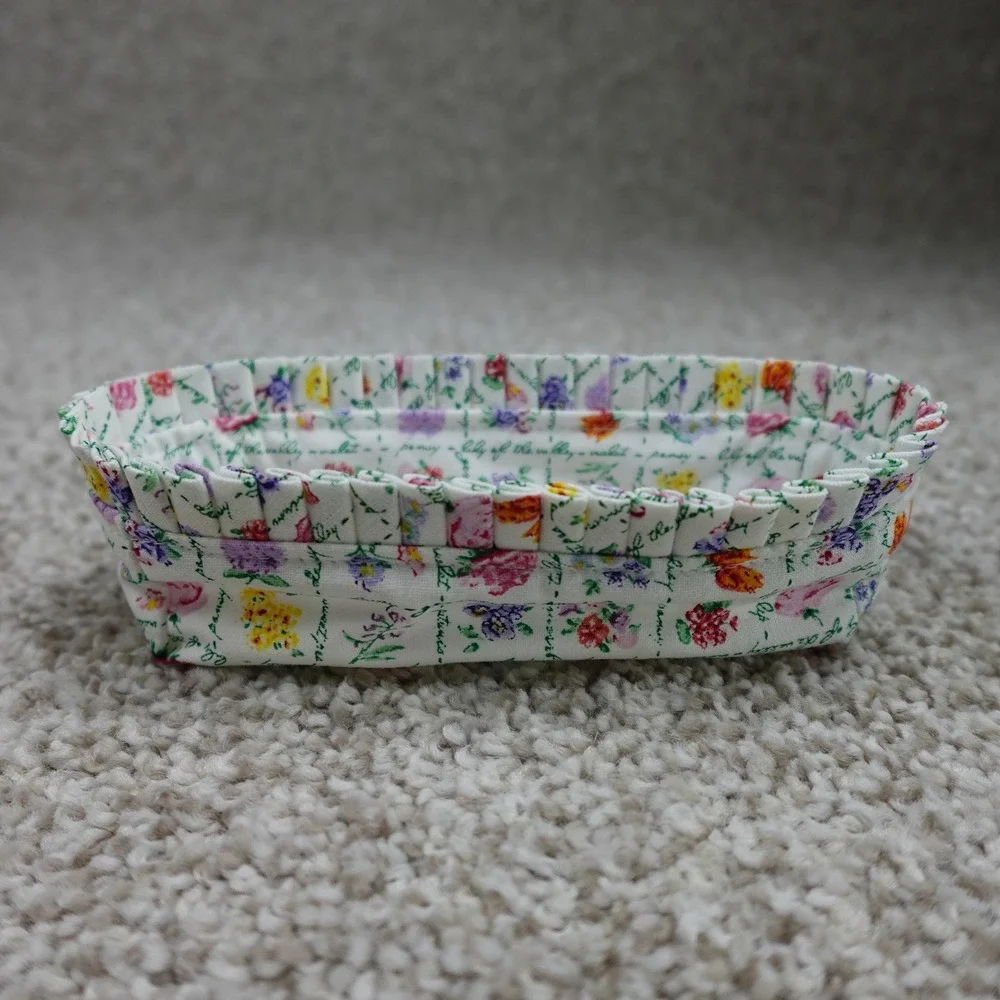 Longaberger 2008 Collectors Club May Series Miniature Tulip Basket Set Box Liner